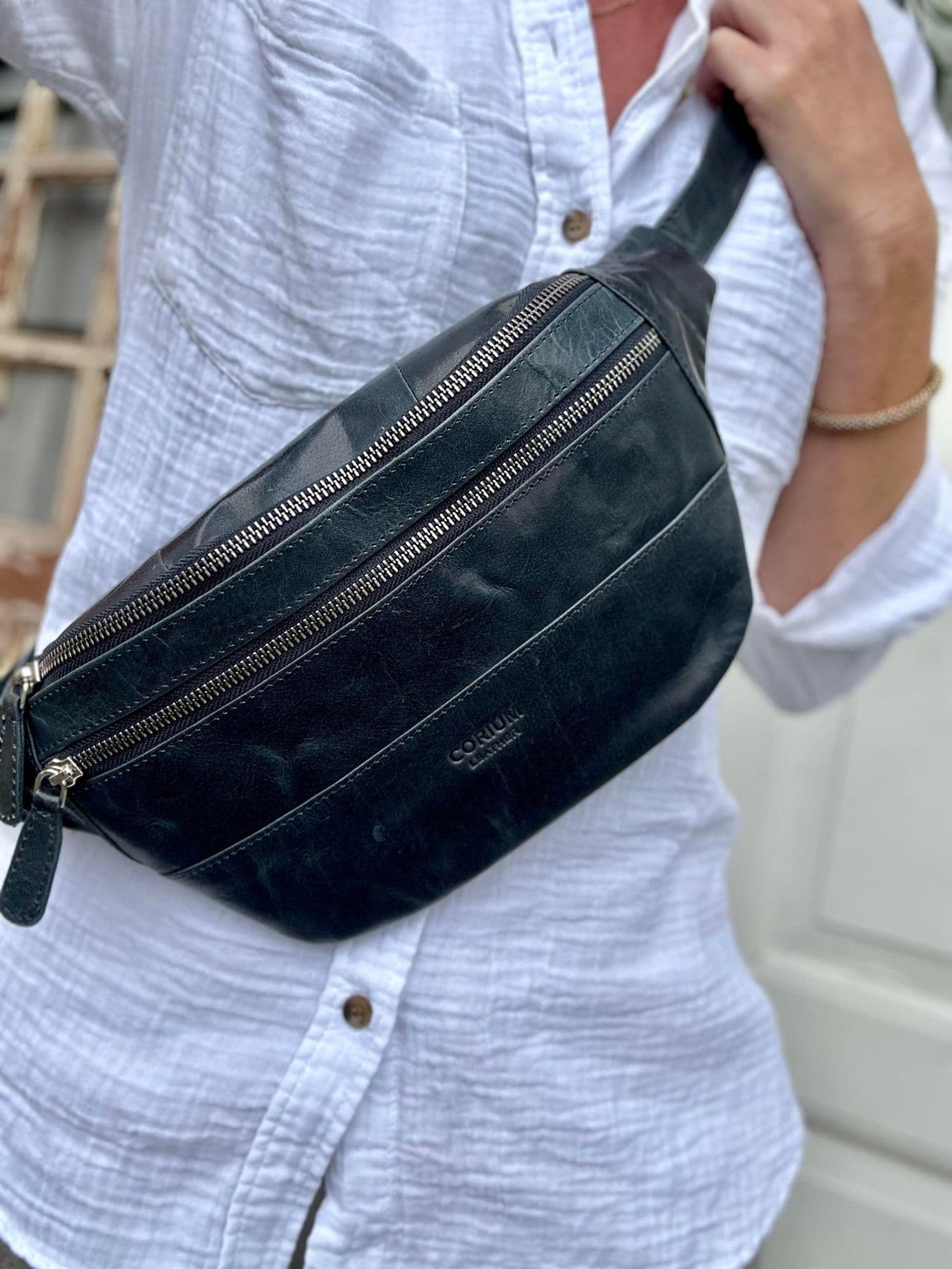 Bumbag Nelly - Vintage blue - VIAMAJA.DK