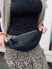 Bumbag ROCKET SMALL- Svart lammnappa