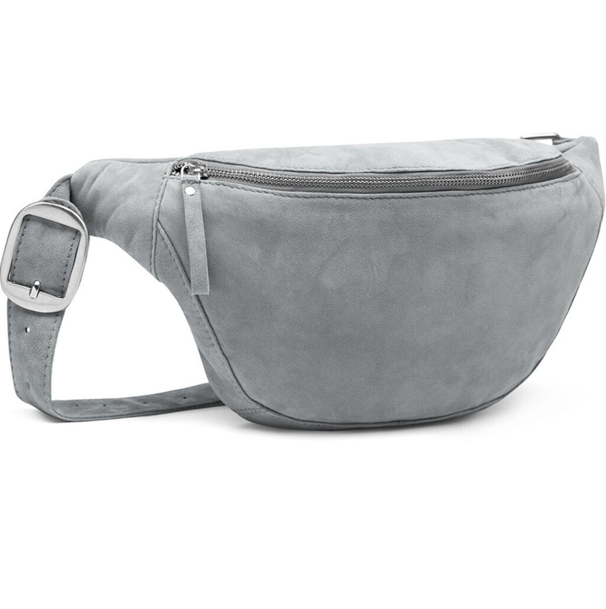 Bumbag silver grey leather - VIAMAJA.DK
