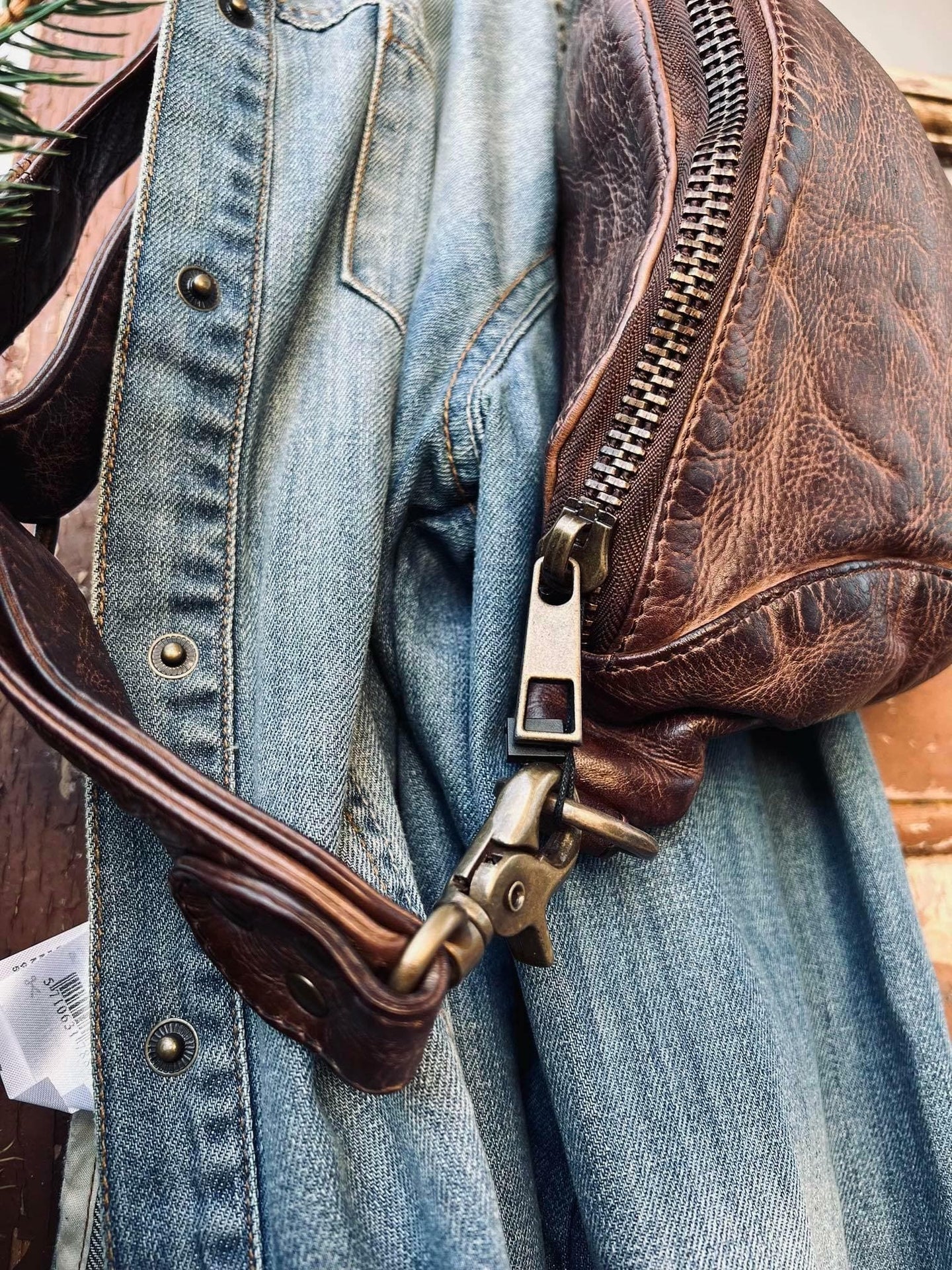 Bumbag SITA BROWN - lækker kraftig læder - VIAMAJA.DK