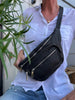 Bumbag SOLO - Black leather