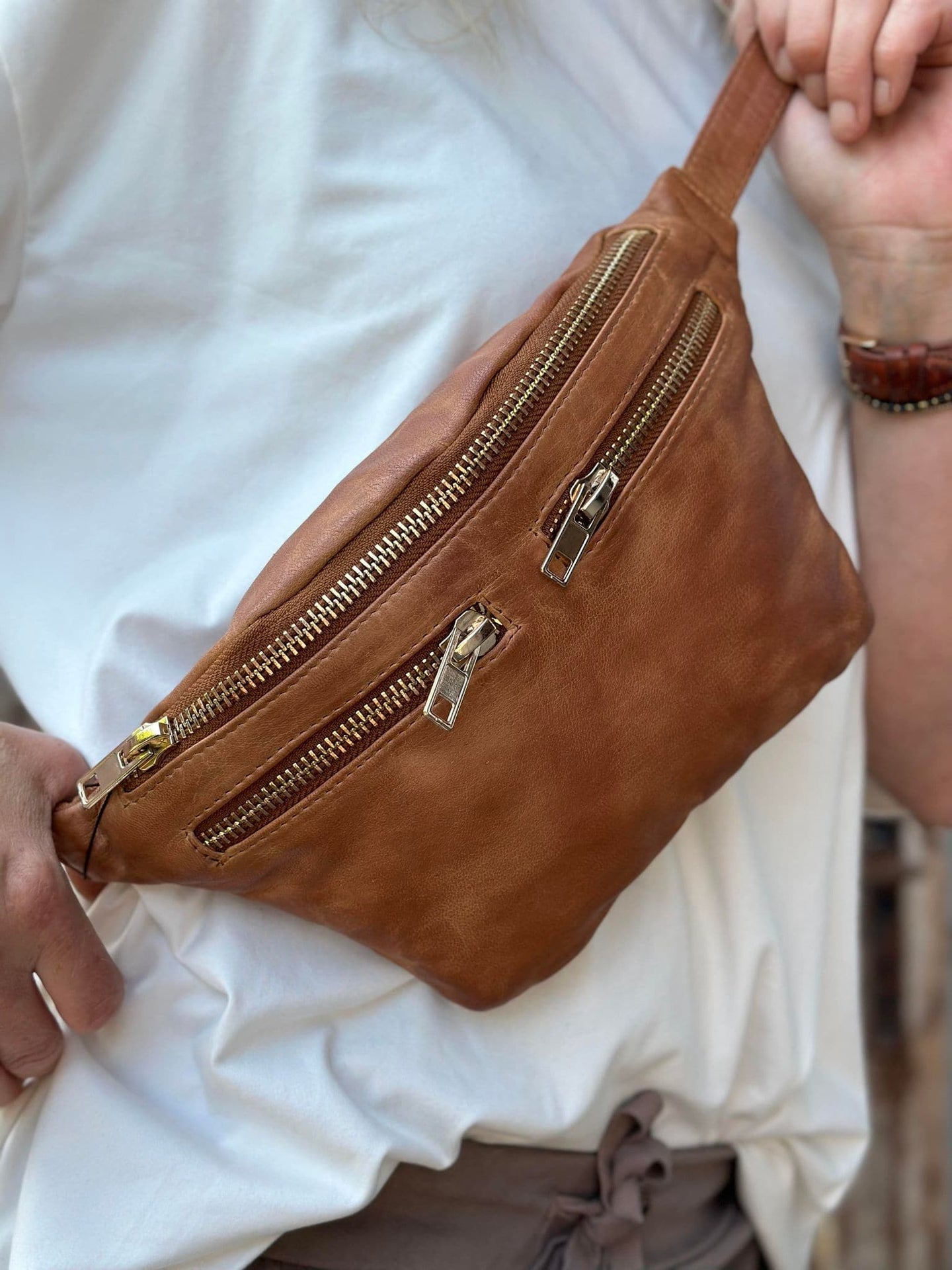 Bumbag SPRING Cognac - VIAMAJA.DK