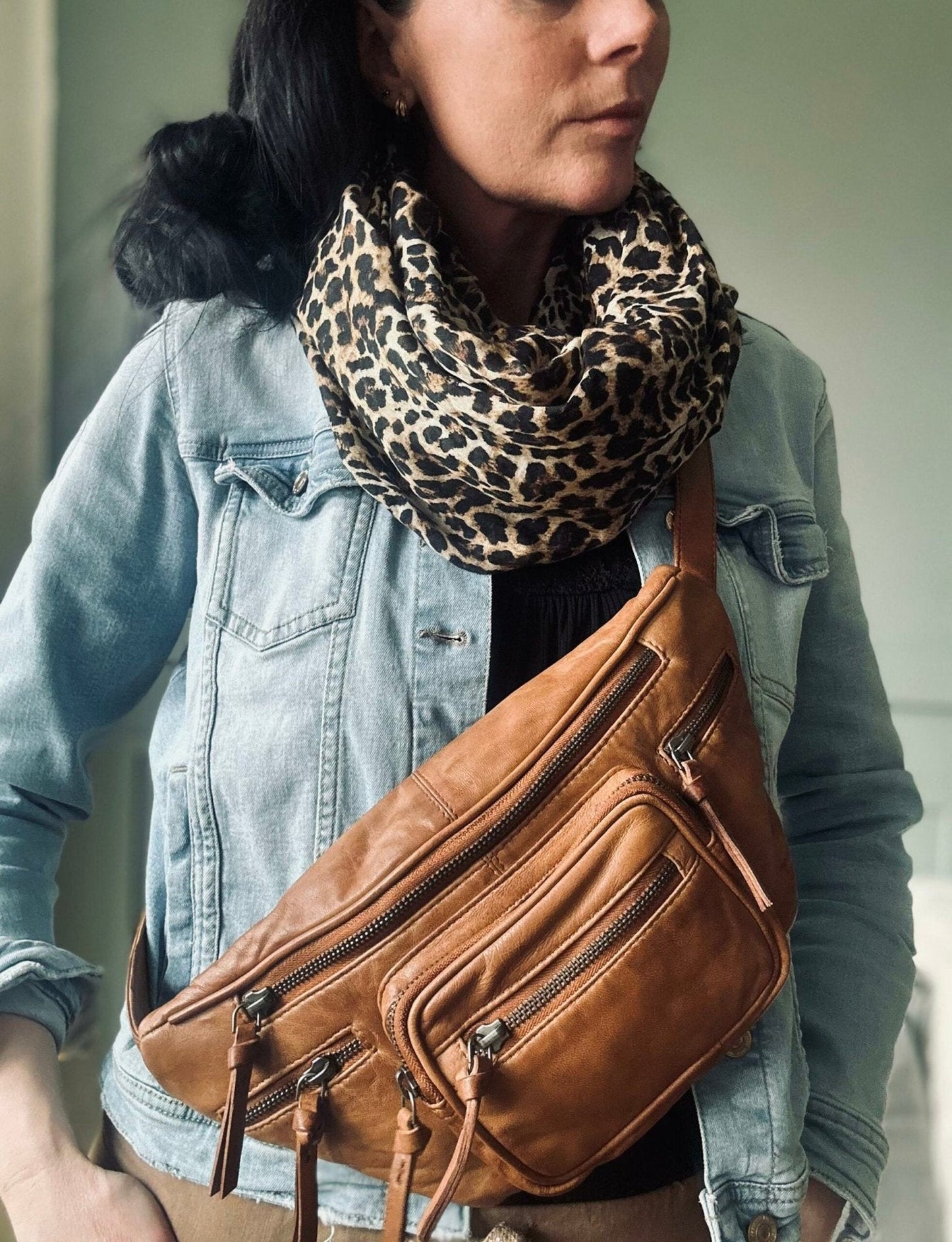 Bumbag – VINTAGE cognac - VIAMAJA.DK