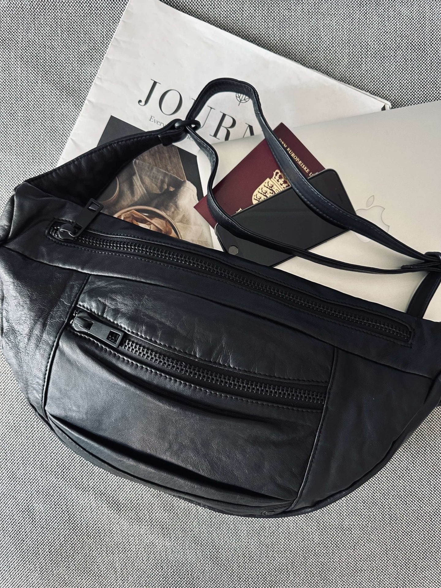Bumbag XL MIRA – Black - VIAMAJA.DK