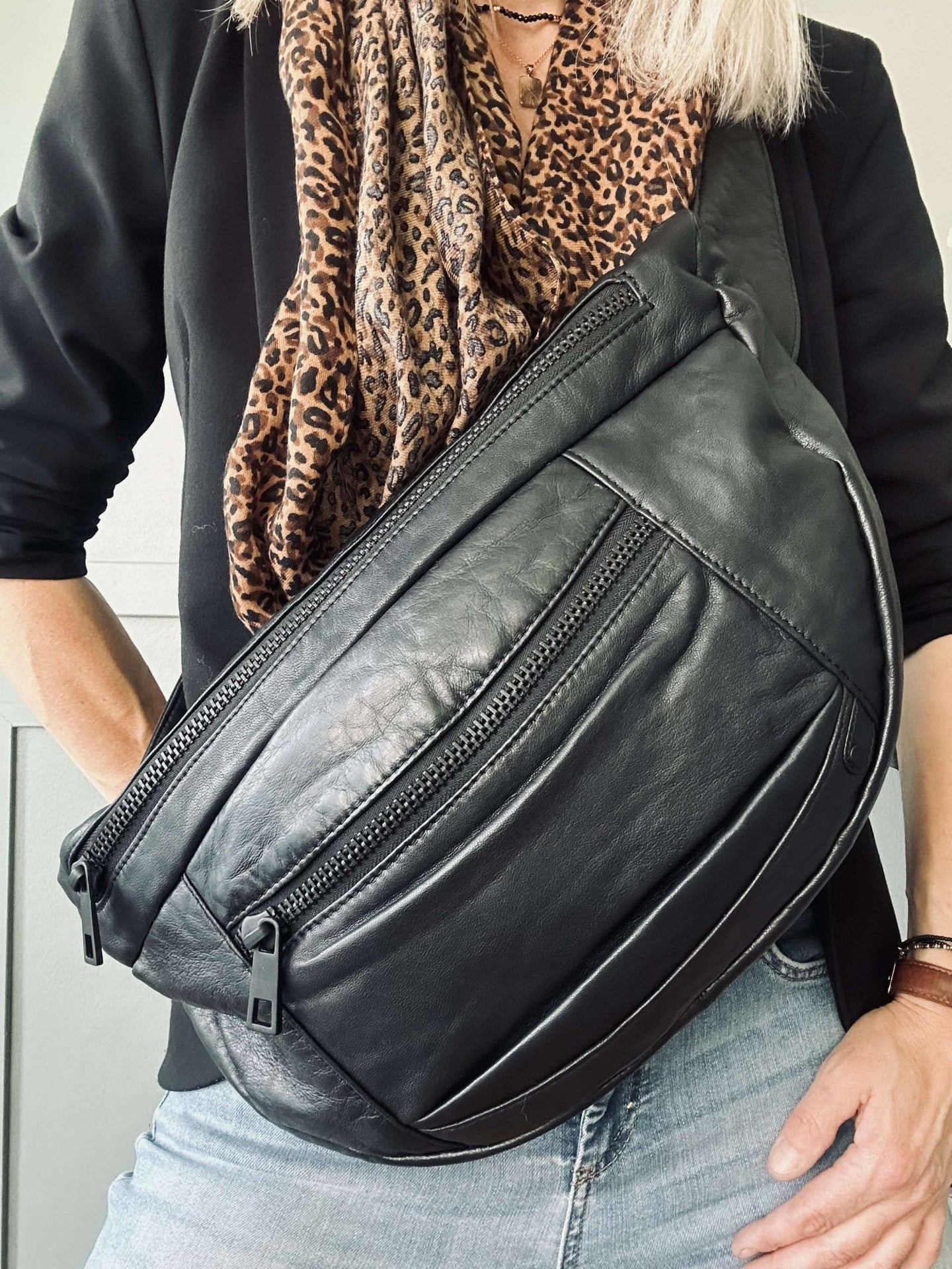 Bumbag XL MIRA – Black - VIAMAJA.DK