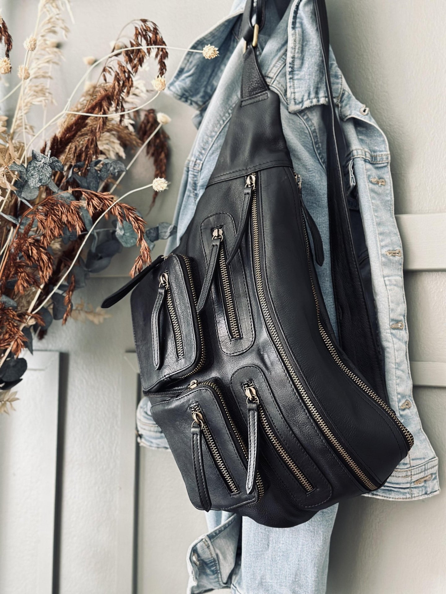 Bumbag XL Raw - Black m. Gunmetal - VIAMAJA.DK