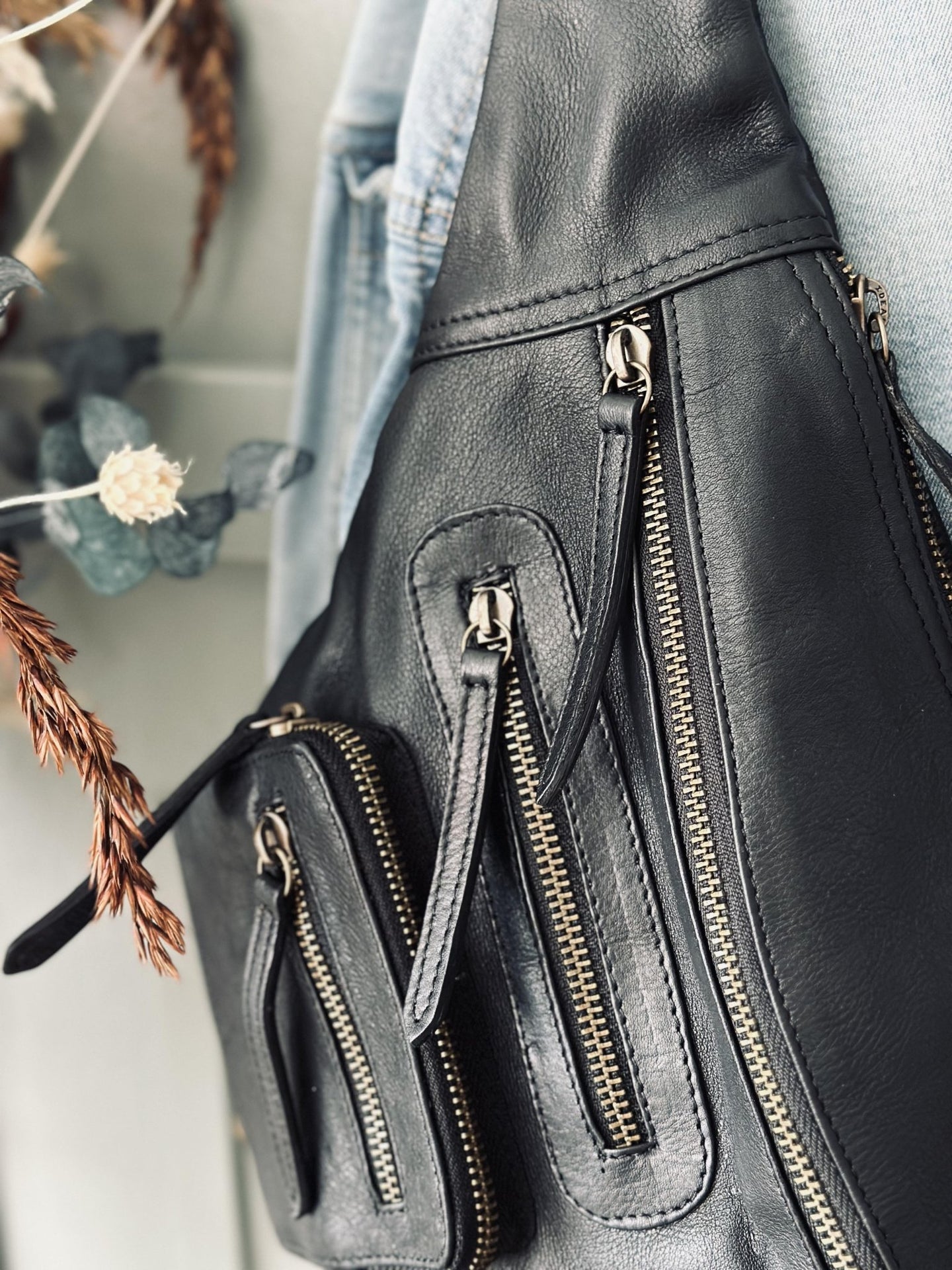 Bumbag XL Raw - Black m. Gunmetal - VIAMAJA.DK