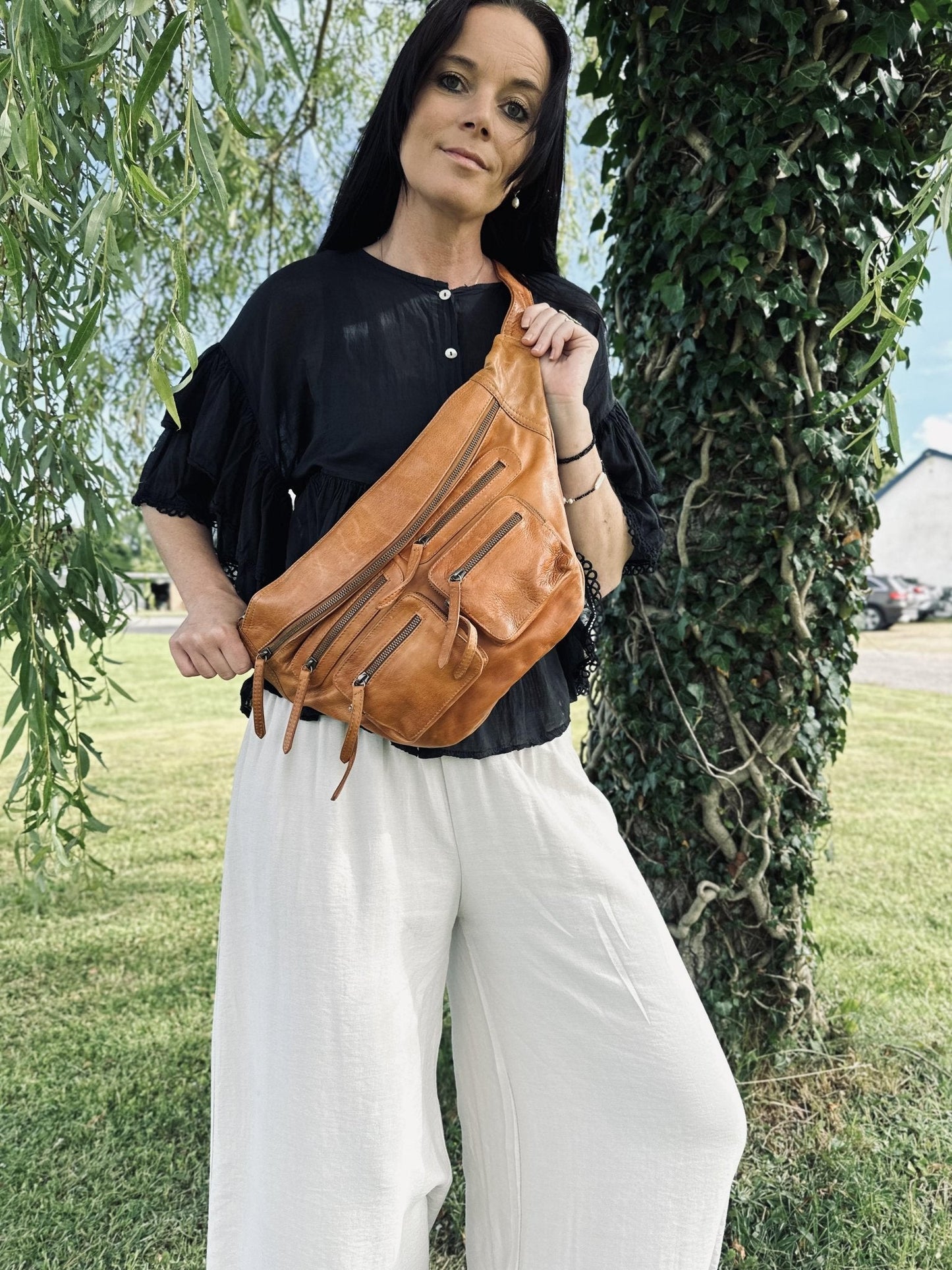 Bumbag XL RAW – Cognac - VIAMAJA.DK