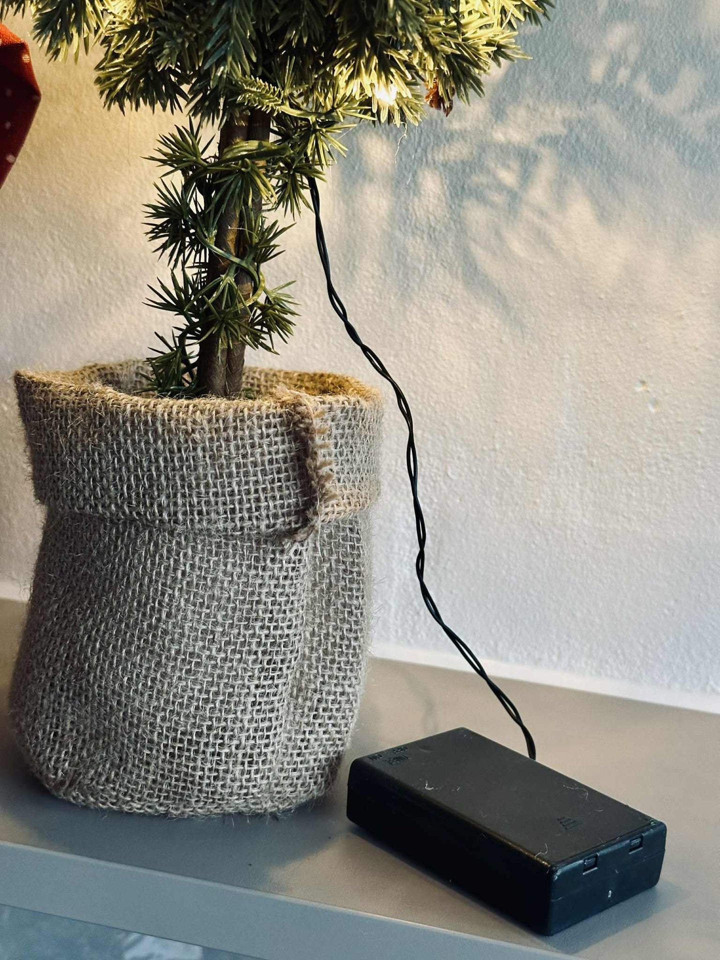Träd med Ljusslinga - 36 cm.