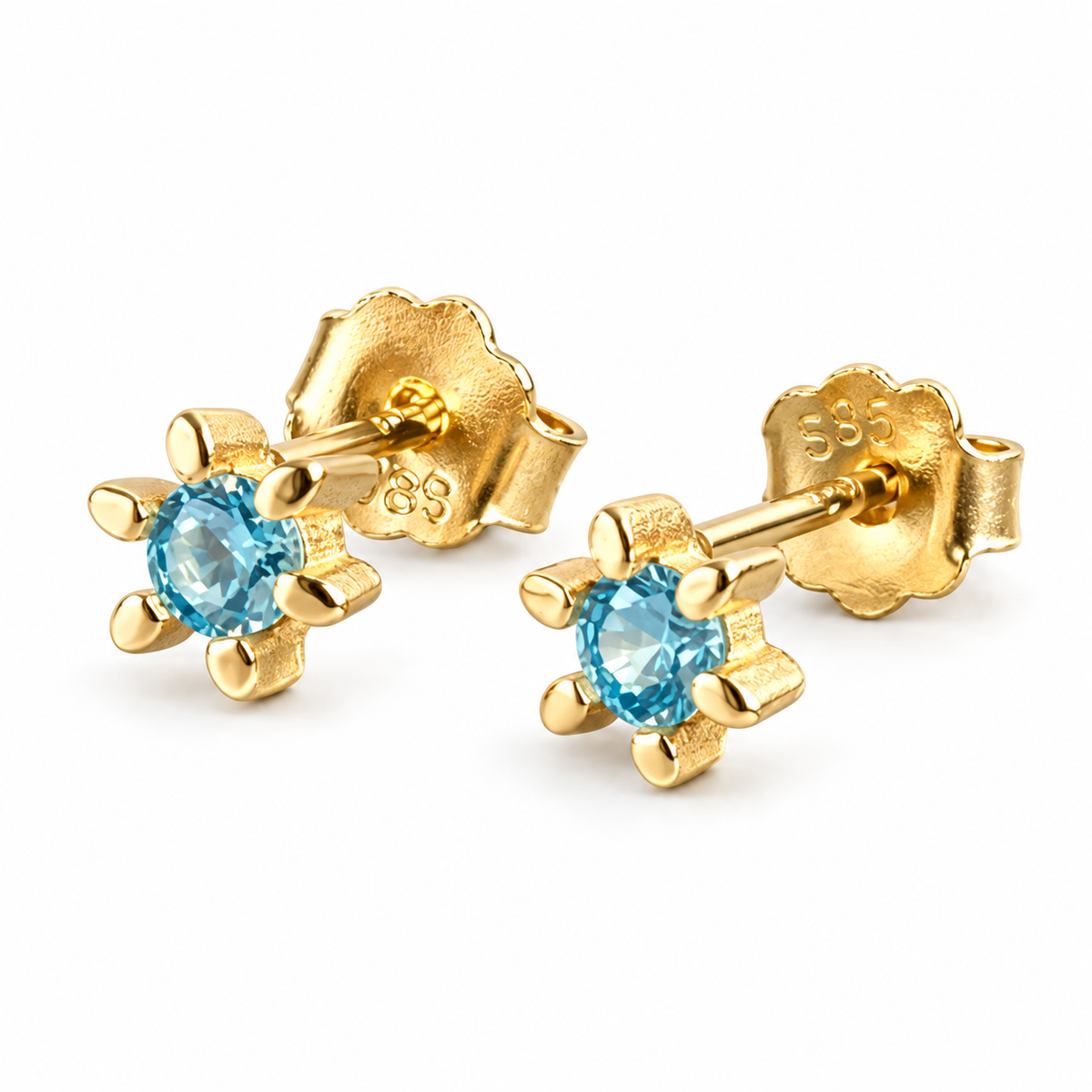 Öronstift GIA – Blue 18K förgyllt