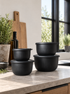 Förvaringsburkar Black – Set med 4 st.