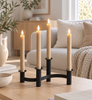 LED-stearinljus 4 st - Sand