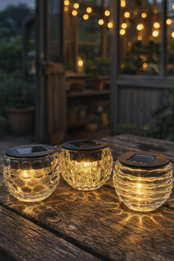Ljusstake med solceller - Utomhus