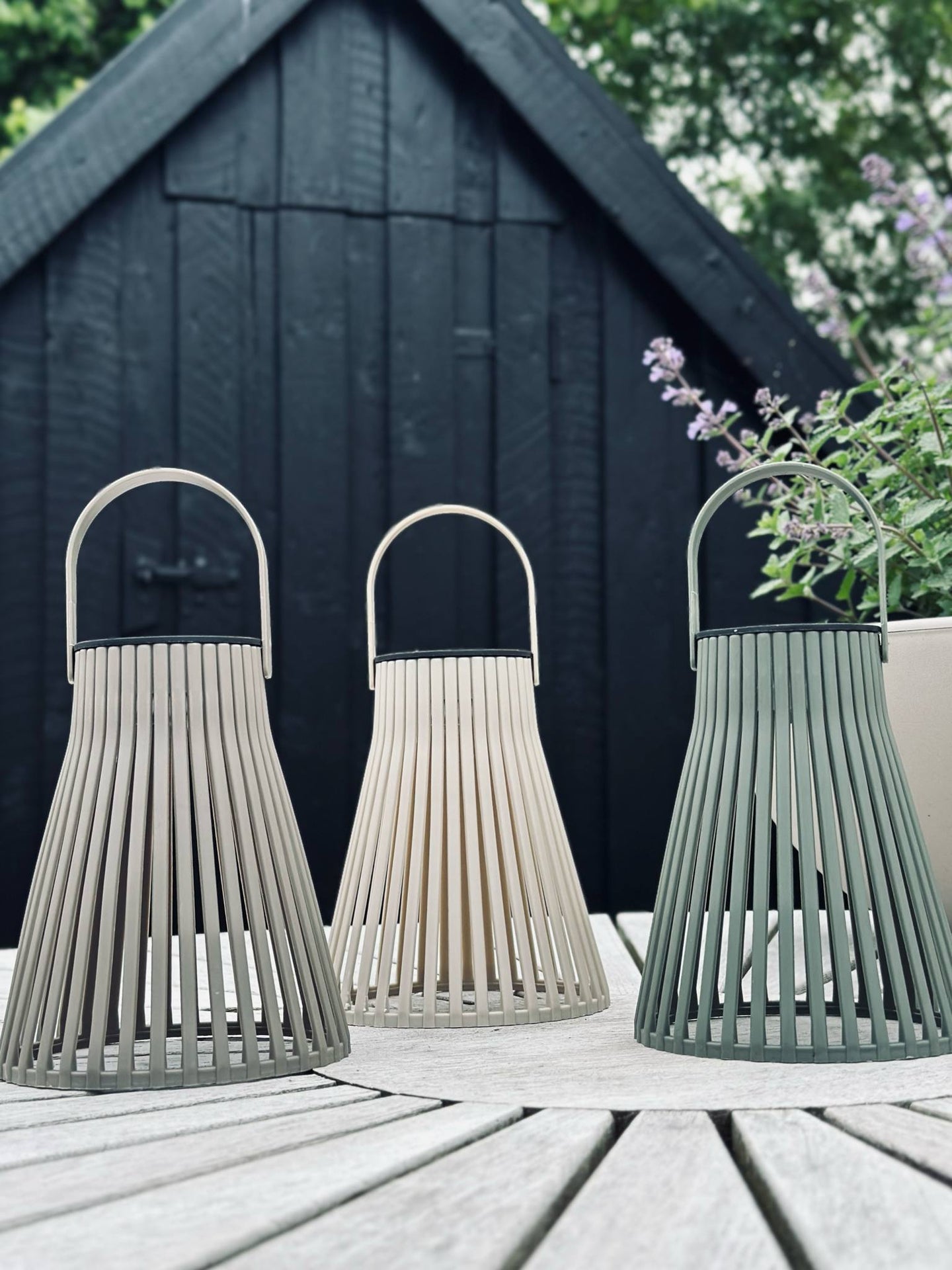 Lykta med solceller 14 cm - Flera färgalternativ