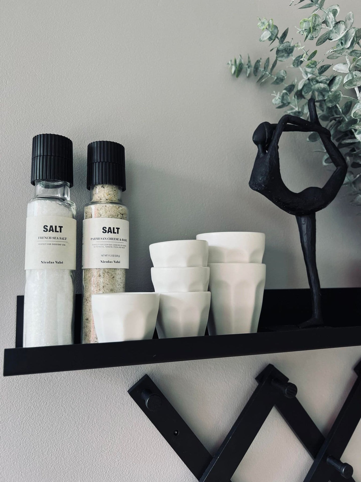 Cafe´ krus 90 ml - Hvid porcelæn 4 stk espresso - VIAMAJA.DK