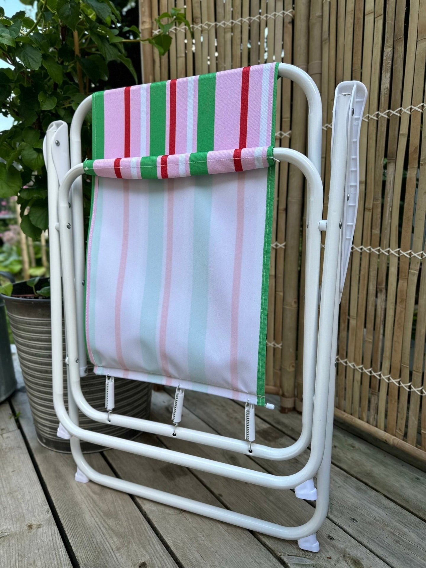 Campingstol Grøn / pink - VIAMAJA.DK