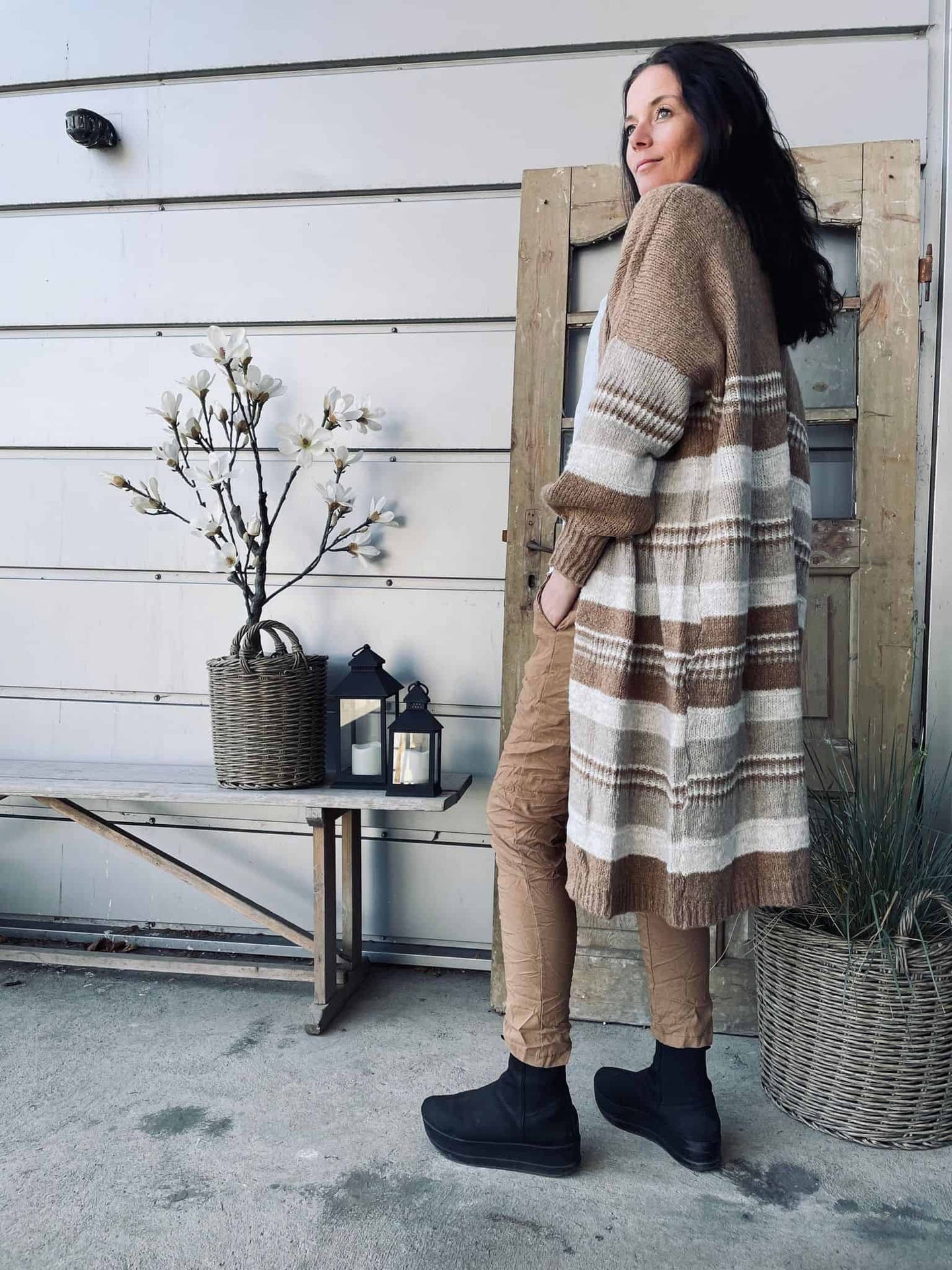 Cardigan Alma Camel - VIAMAJA.DK