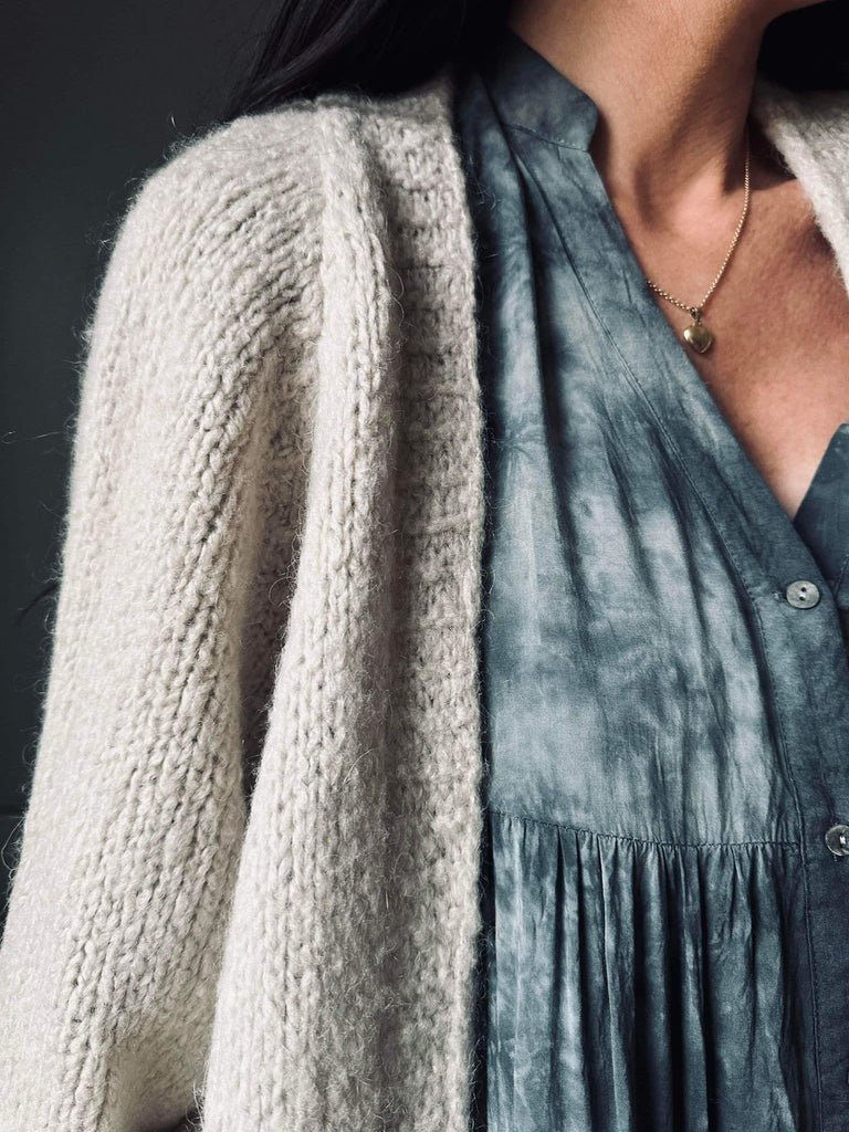 Cardigan Beige Mohair mix - VIAMAJA