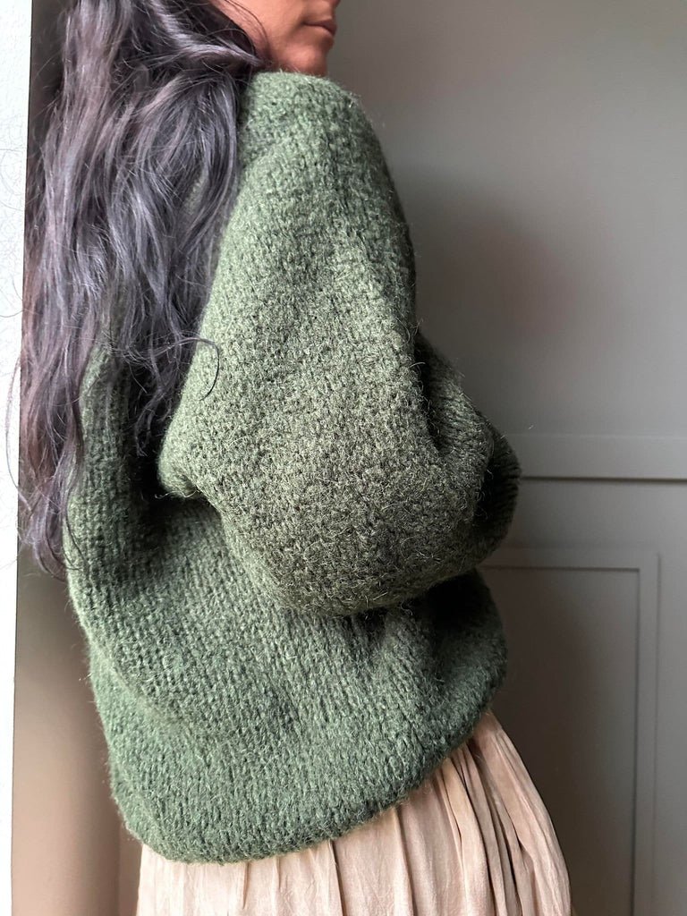 Cardigan Green Mohair mix - VIAMAJA