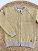 Cardigan i merinoull – Senap L