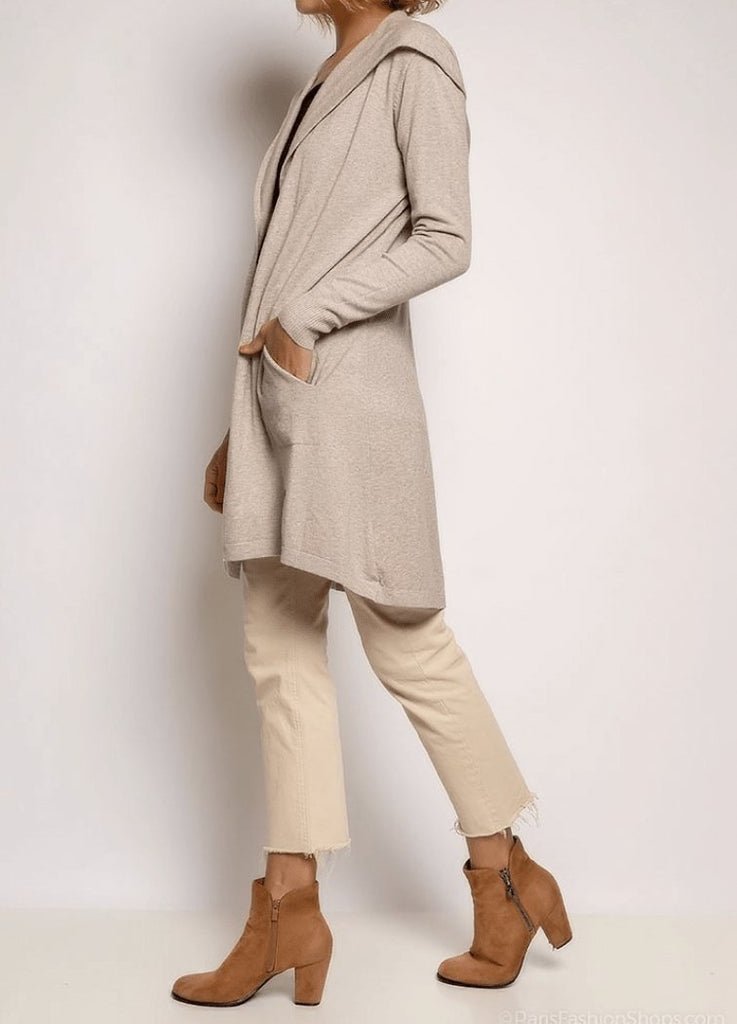 Cardigan / Jakke – Soft taupe - VIAMAJA