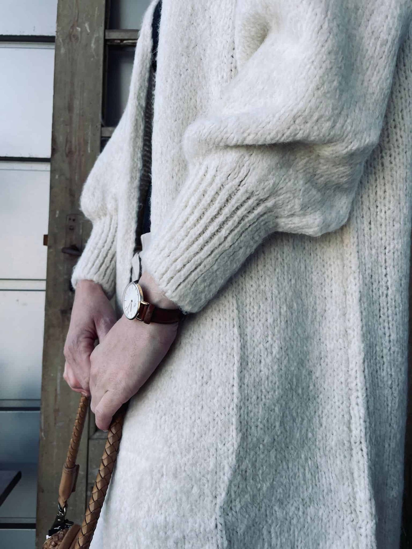 Cardigan Lilly off white – One Size - VIAMAJA.DK