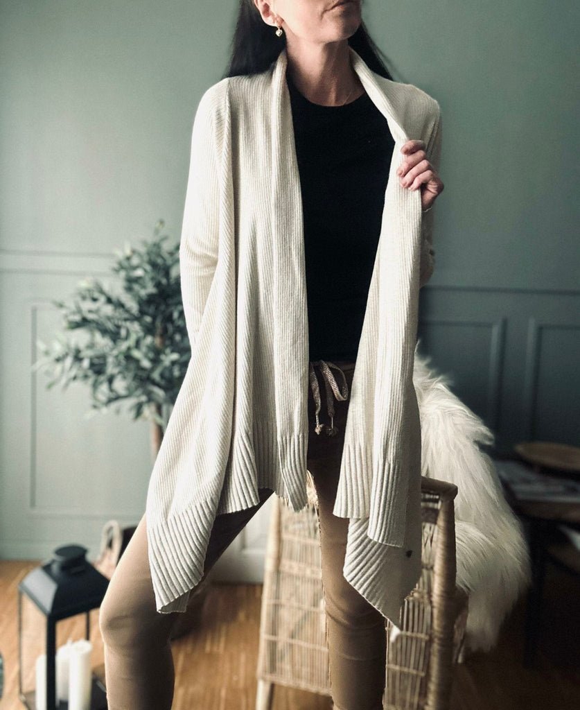 Cardigan Long style – Beige - VIAMAJA