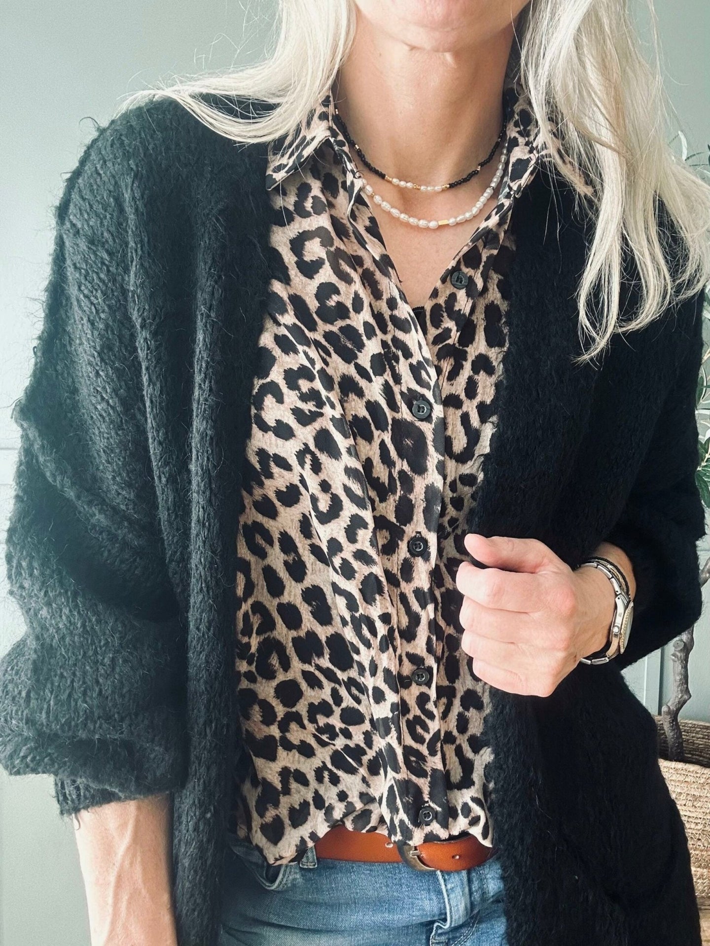 Cardigan Megan black - VIAMAJA.DK