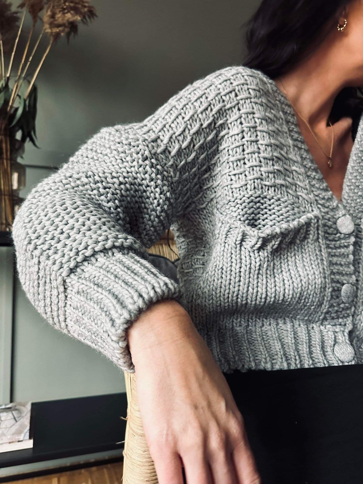 Cardigan Molly Grå - VIAMAJA.DK