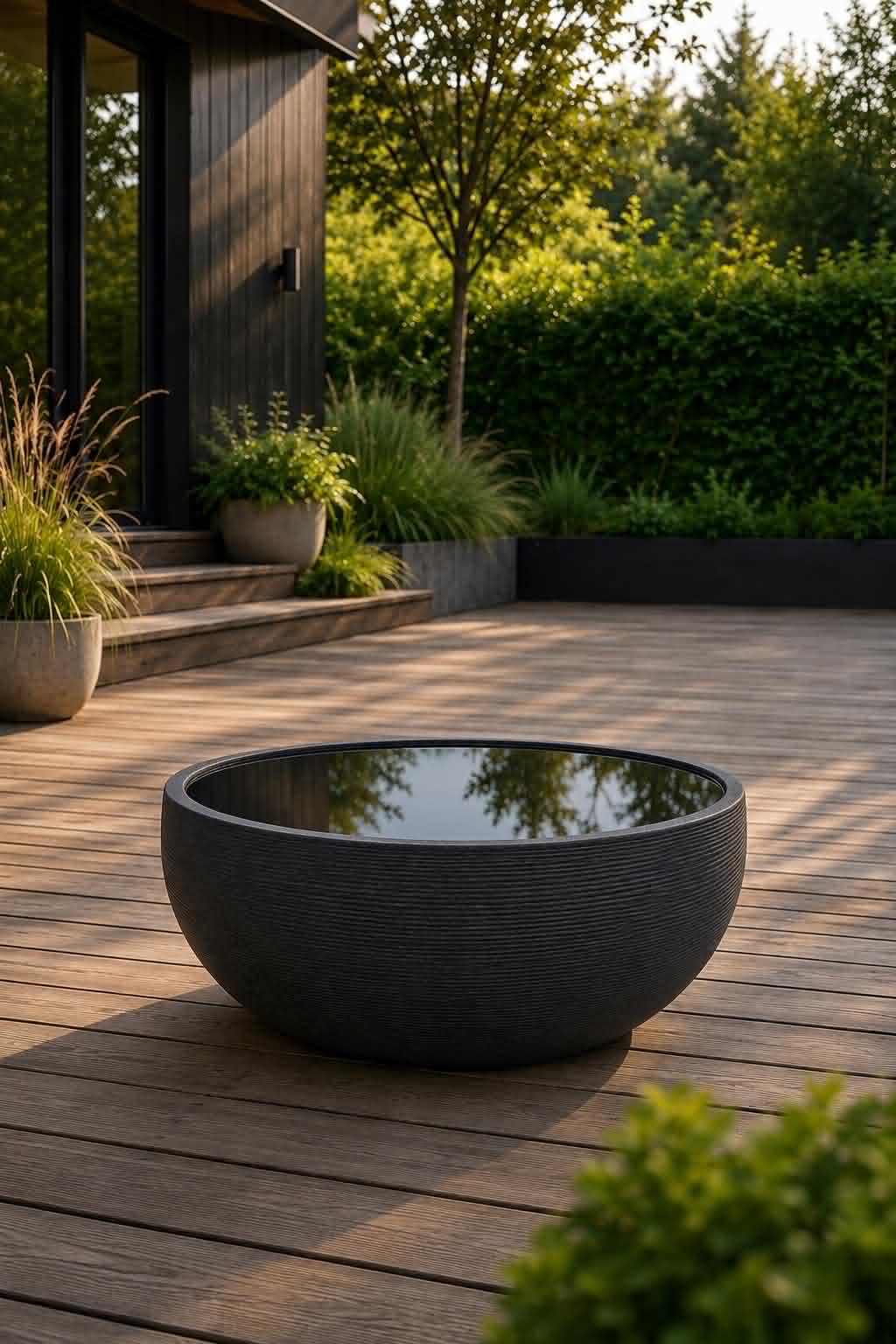 Spegelbassin black garden