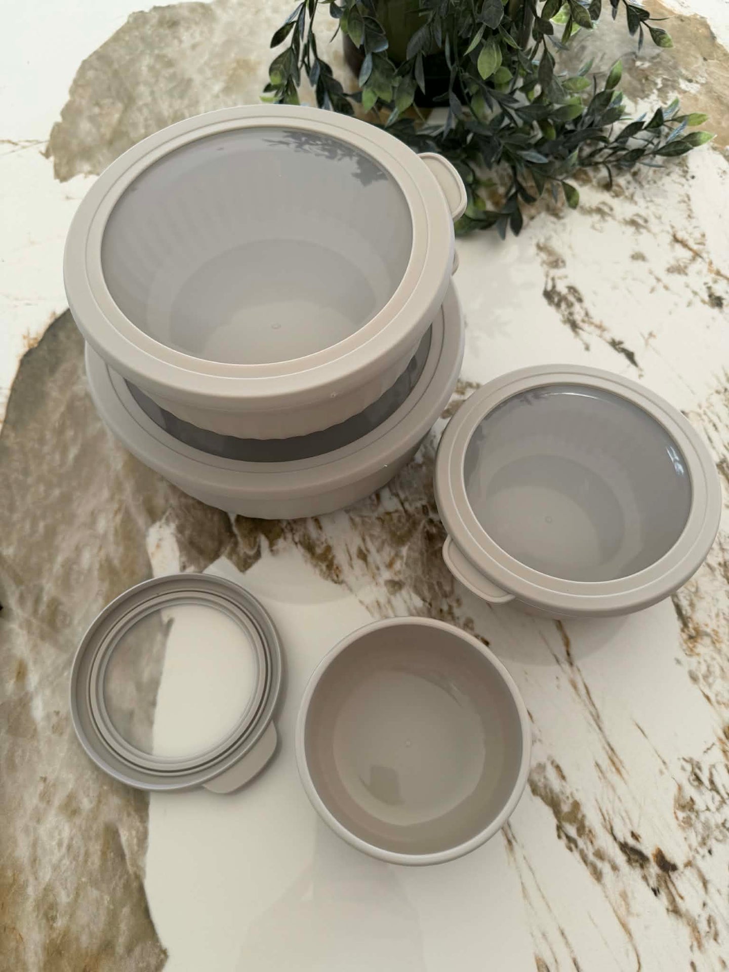 Förvaringsburkar Stone – Set om 4 st.