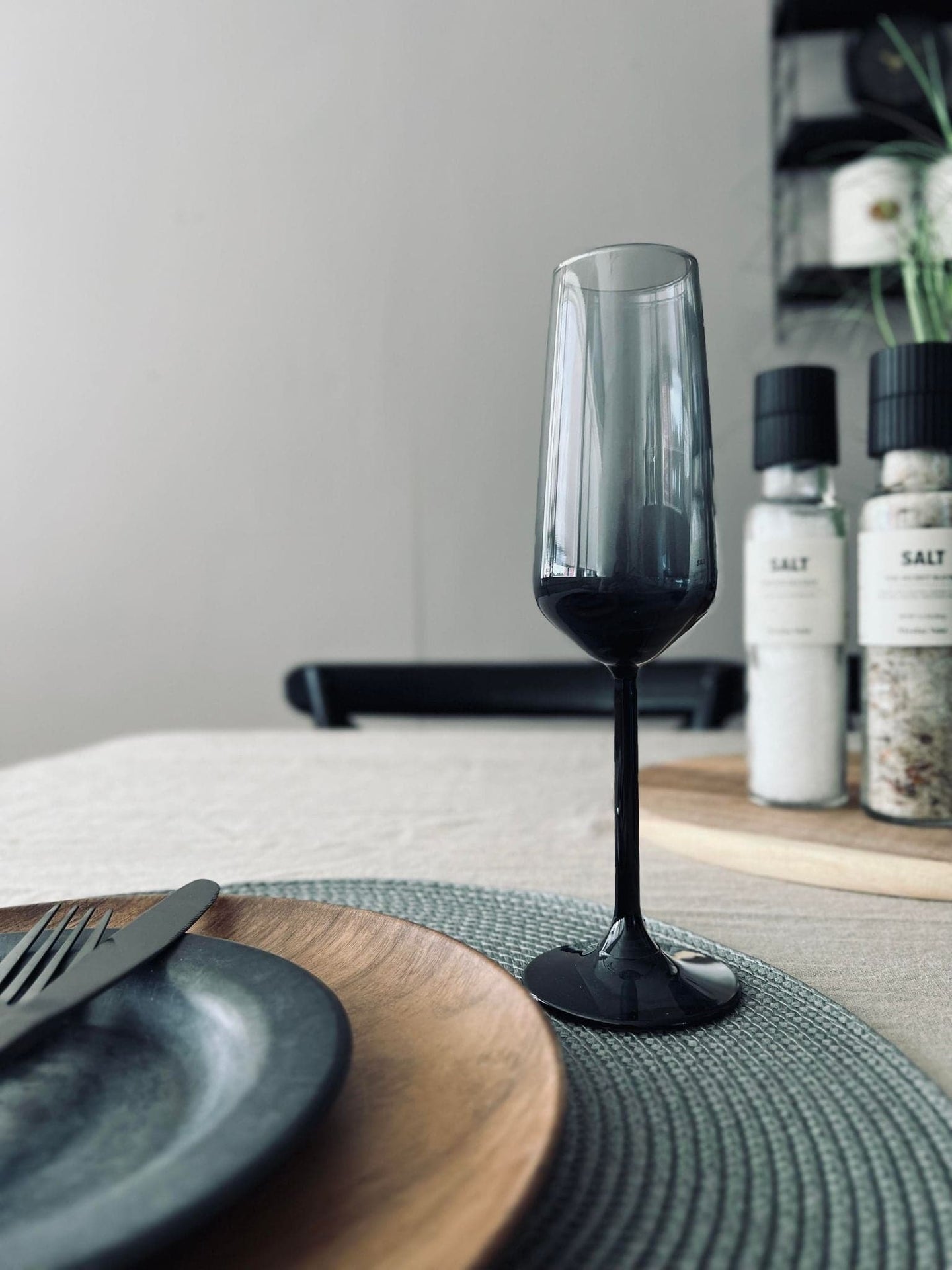 Champagneglas LUX - Røgfarvet 195ml - VIAMAJA.DK