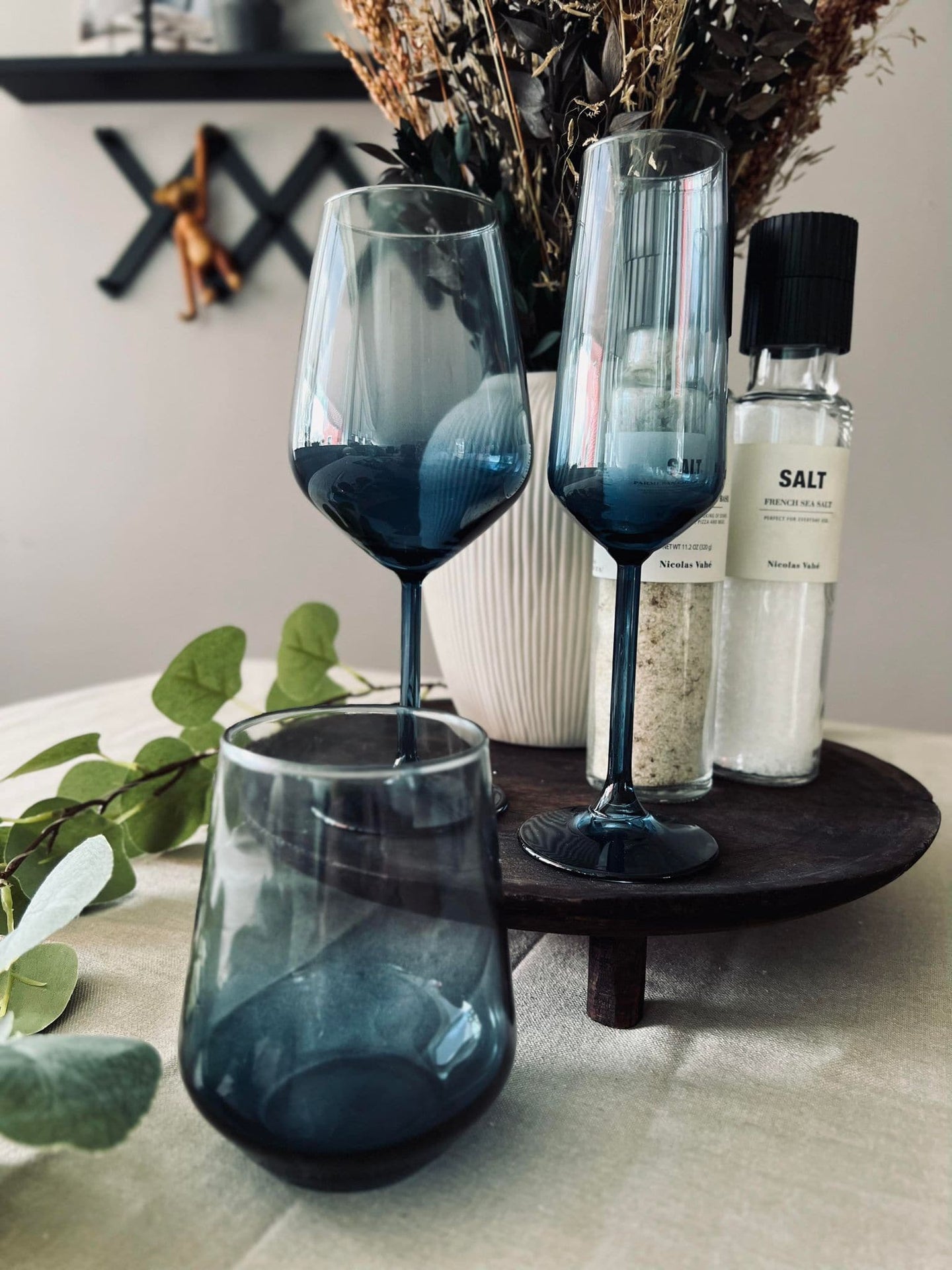 Champagneglas LUX - Royal blue 195ml - VIAMAJA.DK