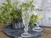 Champagneglas med diamantslipning