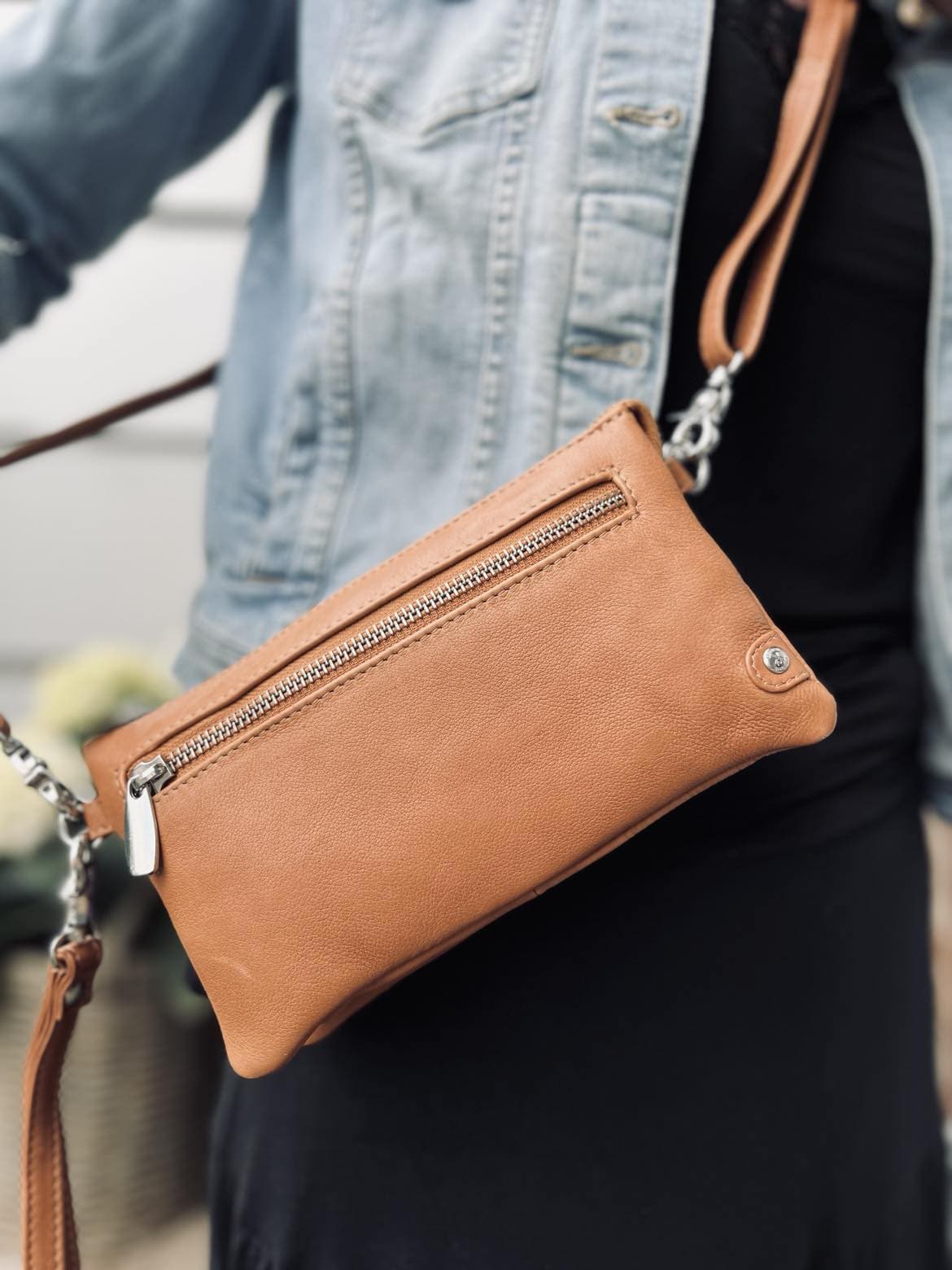 Clutch - FLORA Cognac - VIAMAJA.DK