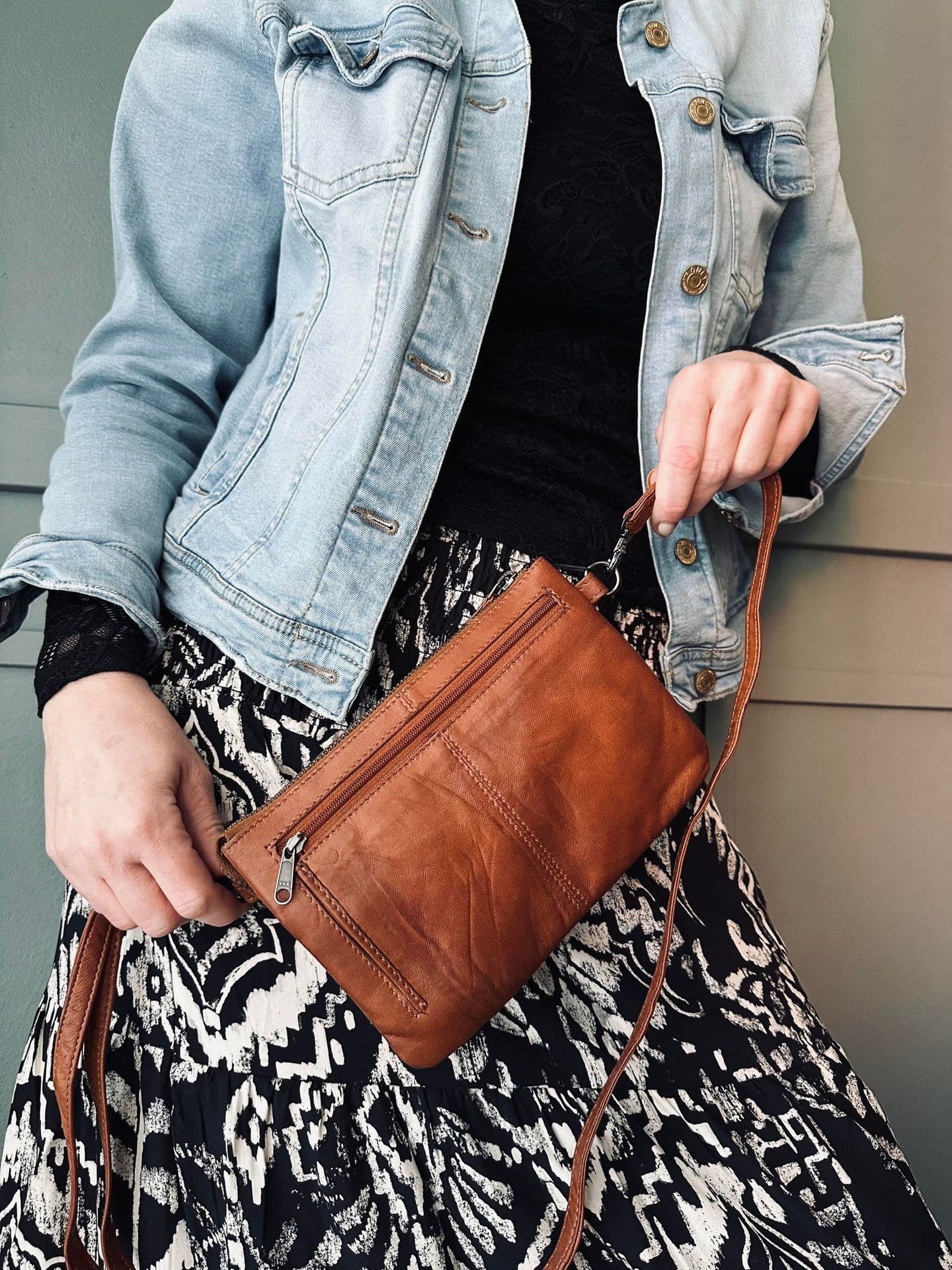 Clutch Jelva Cognac - VIAMAJA.DK