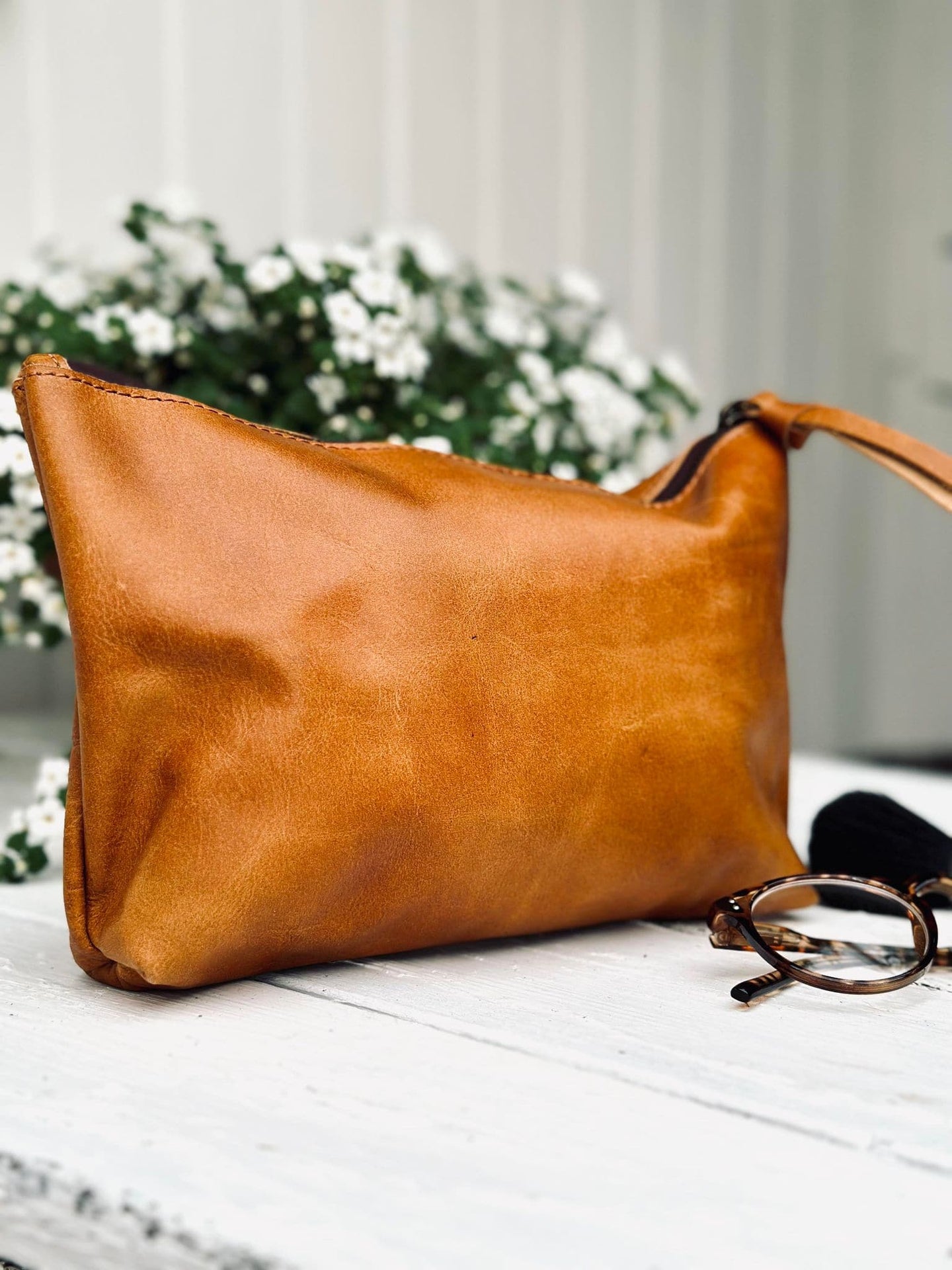 Clutch MIOMIO - Cognac skind - VIAMAJA.DK