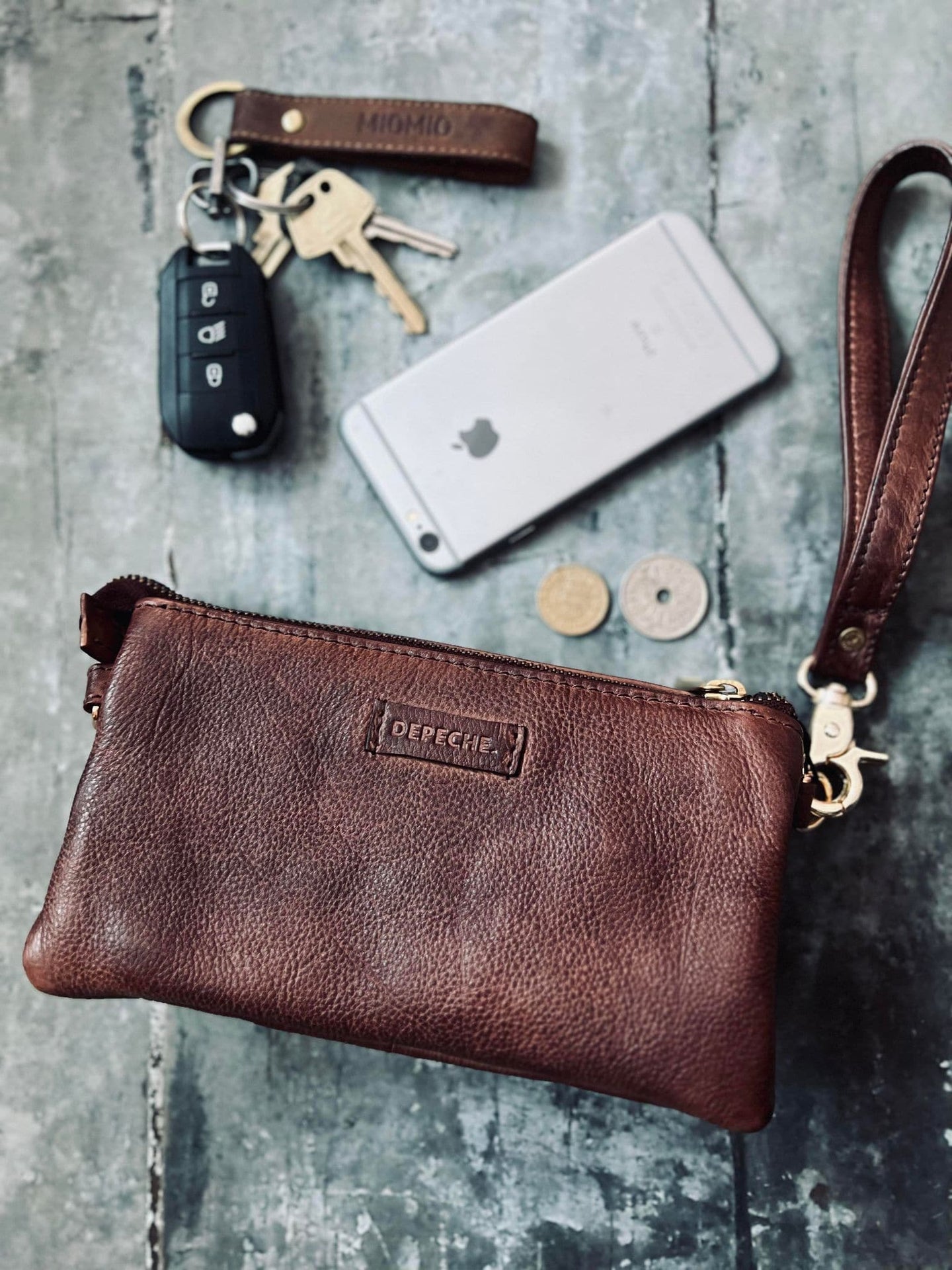 Clutch / skindtaske Vera Brandy - VIAMAJA.DK