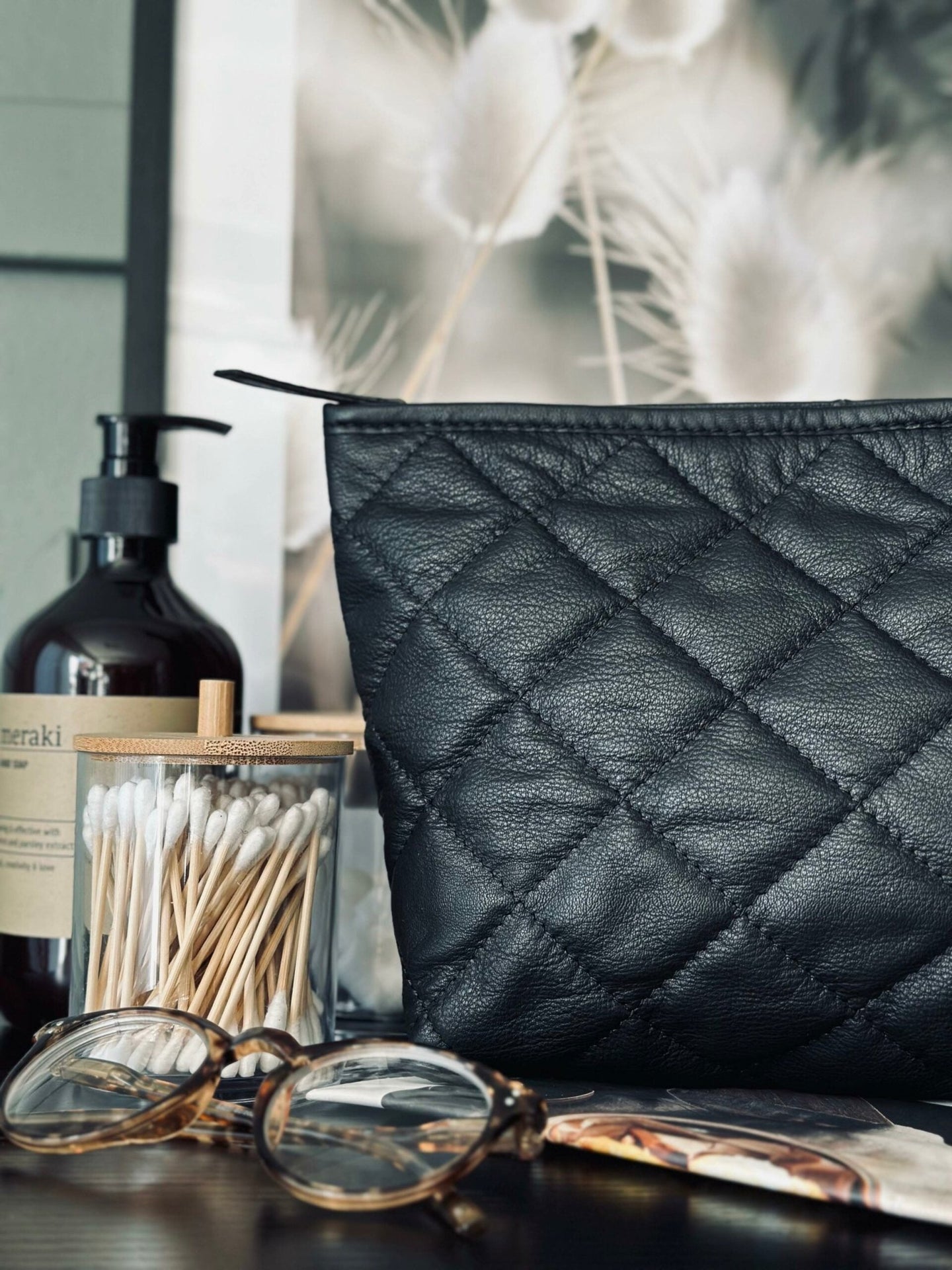 Clutch SOFT LEATHER – Black - VIAMAJA.DK