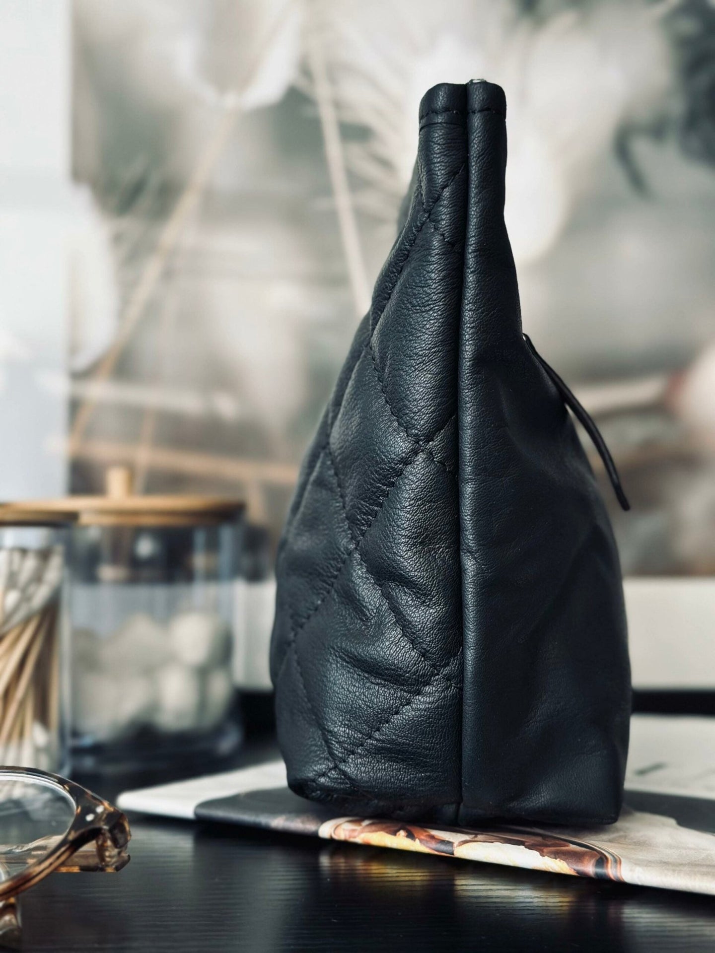 Clutch SOFT LEATHER – Black - VIAMAJA.DK