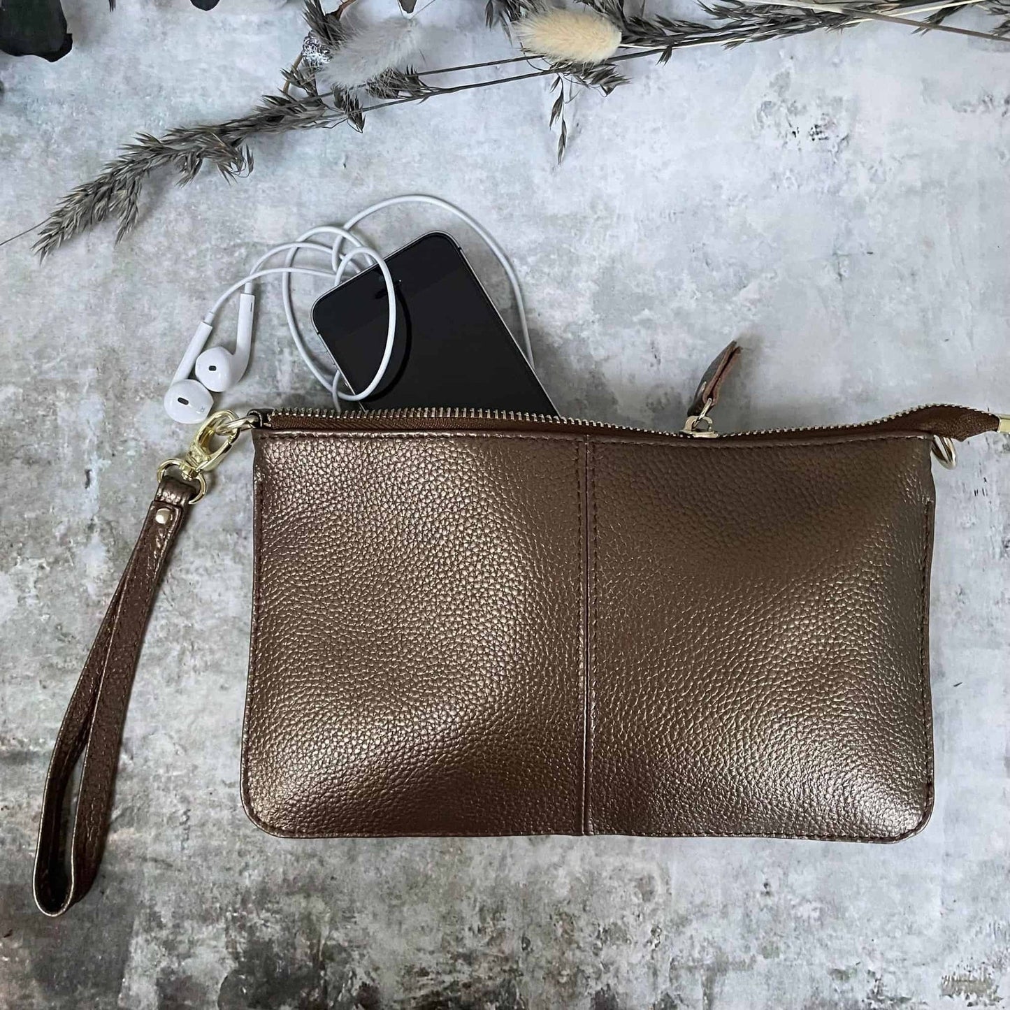 Clutch / taske OFELIA - Bronze - VIAMAJA.DK