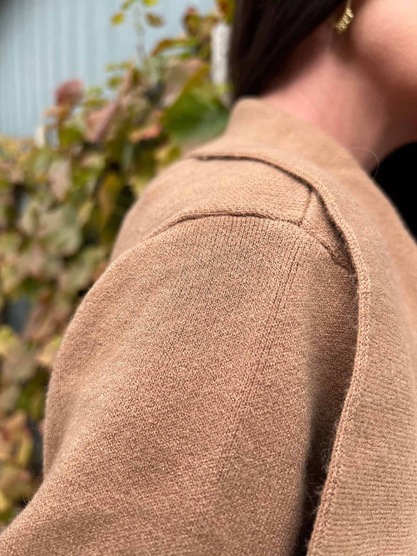 Coat / Cardigan - Camel - VIAMAJA.DK