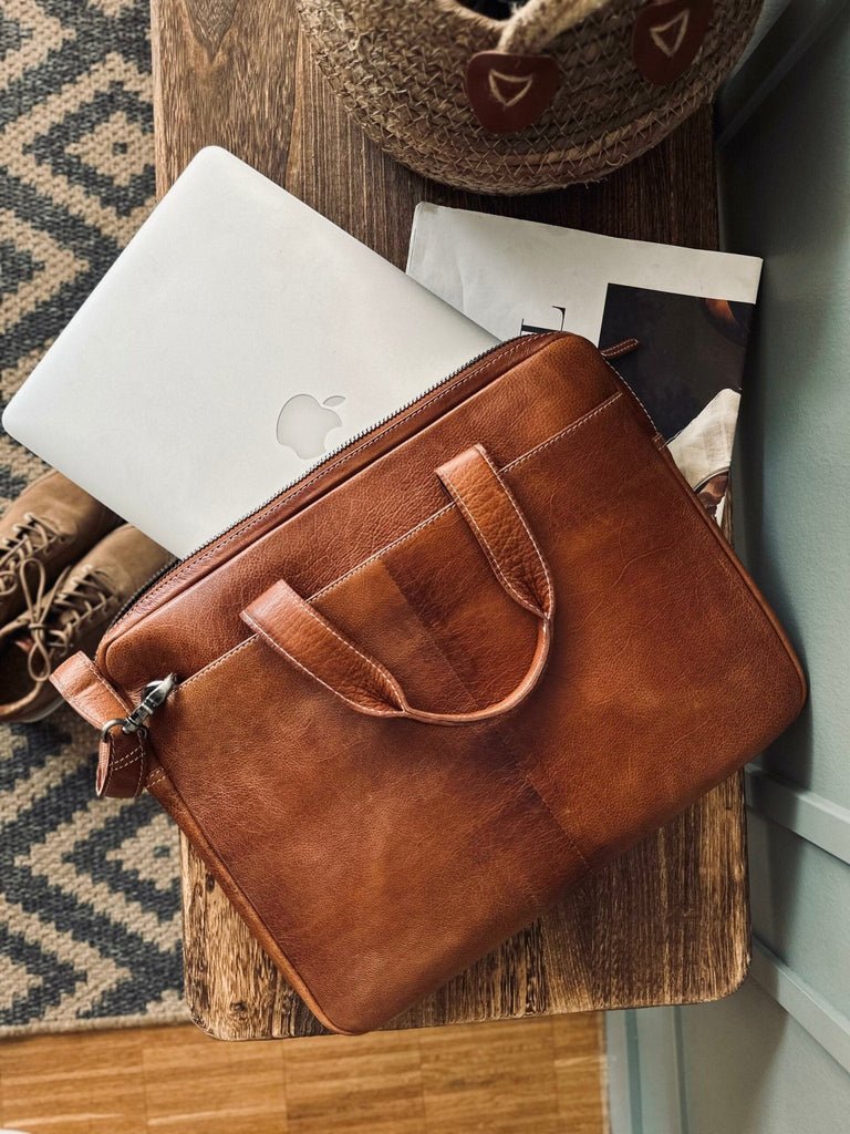 Computertaske SLIM Walnut - VIAMAJA