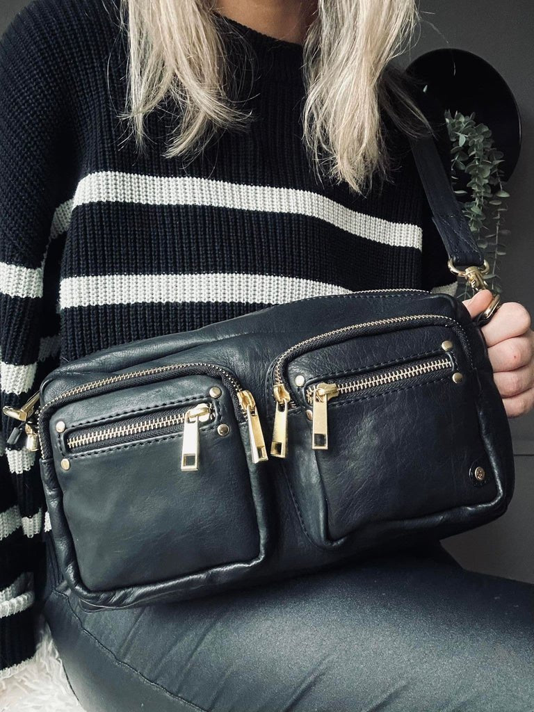 Crossbody Black / gold - VIAMAJA