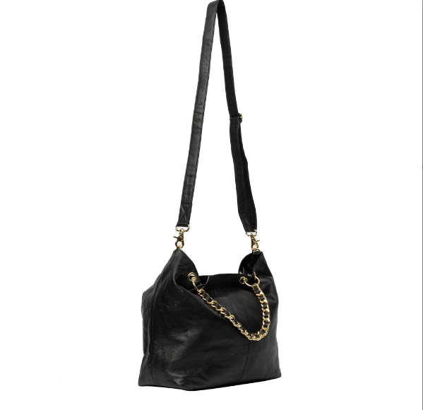 Crossbody BLACK med 2 taskeremme - VIAMAJA