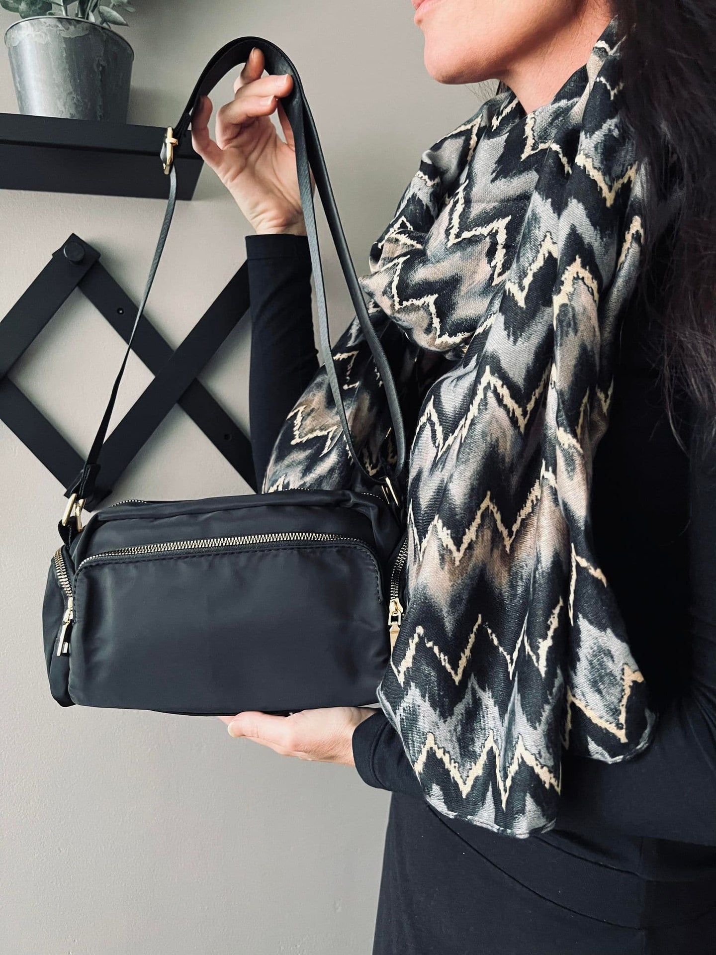 Crossbody - Black Nylon - VIAMAJA.DK