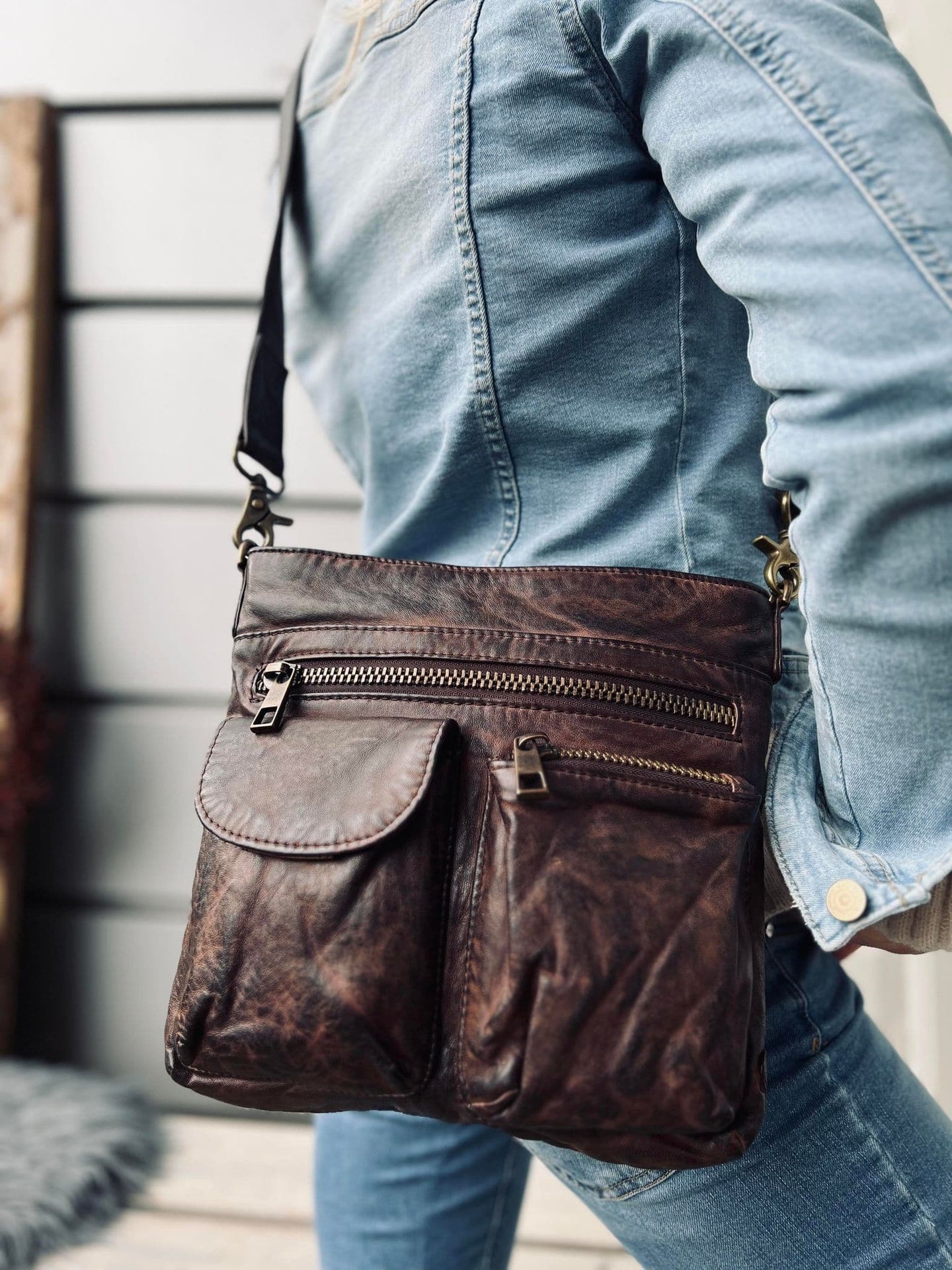 Crossbody BROWN - Ultra blød - VIAMAJA.DK