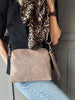 Crossbody-clutch ALICE Taupe - Axelrem medföljer