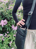 Crossbody GRY - Svart ultramjukt kalvskinn