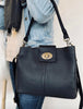 Crossbody Lux Big svart / mässing